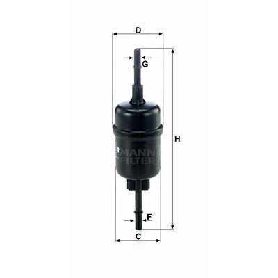 Filtro carburante MANN-FILTER WK 511/2