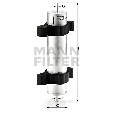 Filtro carburante MANN-FILTER WK 521/2