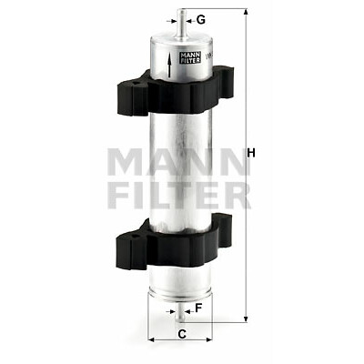 Filtro carburante MANN-FILTER WK 521/2