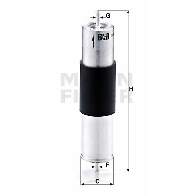 Filtro carburante MANN-FILTER WK 521/3