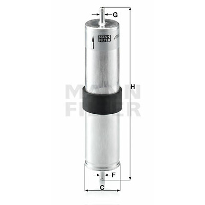 Filtro carburante MANN-FILTER WK 521/4