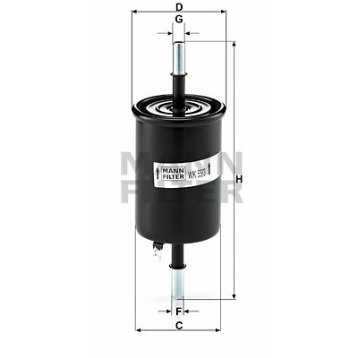 Filtro carburante MANN-FILTER WK 55/3