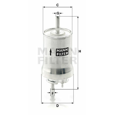 Filtro carburante MANN-FILTER WK 59 x