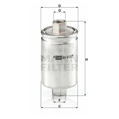 Filtro carburante MANN-FILTER WK 612/2
