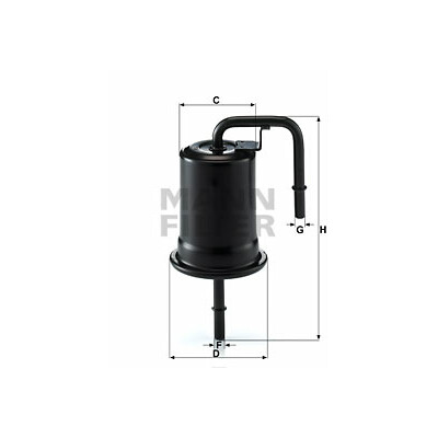 Filtro carburante MANN-FILTER WK 614/45