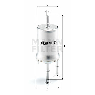 Filtro carburante MANN-FILTER WK 69/1