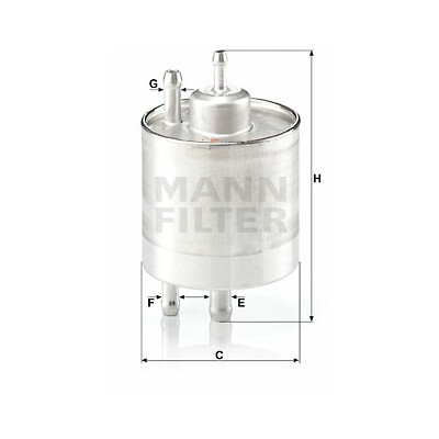 Filtro carburante MANN-FILTER WK 711/1