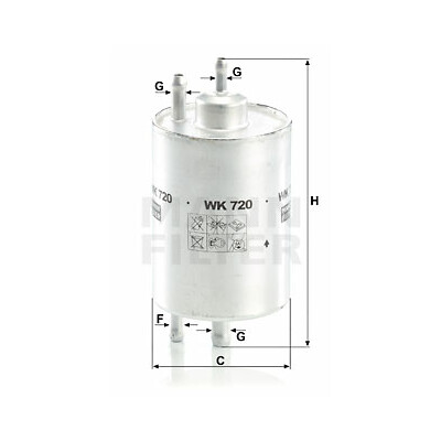 Filtro carburante MANN-FILTER WK 720