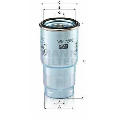 Filtro carburante MANN-FILTER WK 720/2 x
