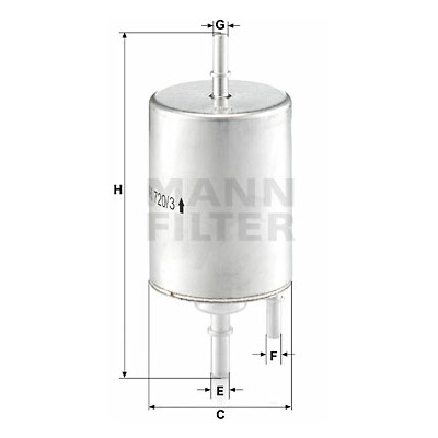 Filtro carburante MANN-FILTER WK 720/3