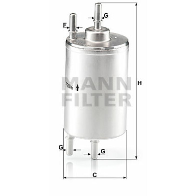Filtro carburante MANN-FILTER WK 720/6