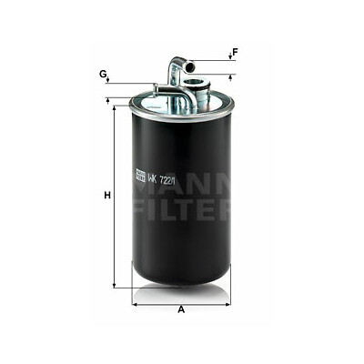 Filtro carburante MANN-FILTER WK 722/1