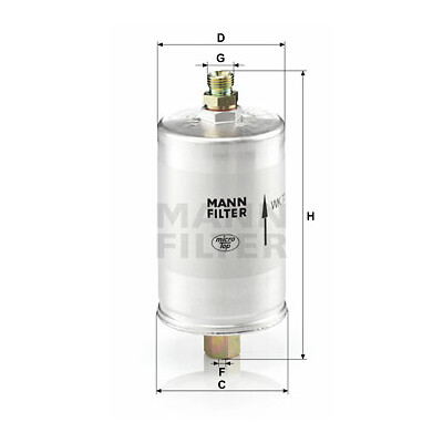 Filtro carburante MANN-FILTER WK 726