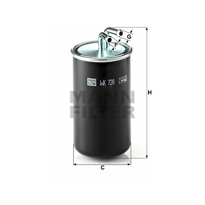 Filtro carburante MANN-FILTER WK 728
