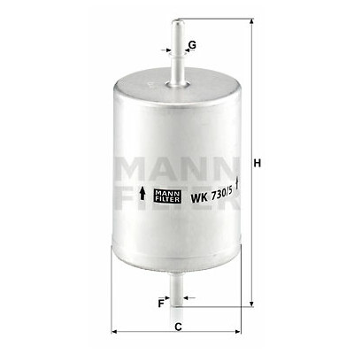 Filtro carburante MANN-FILTER WK 730/5