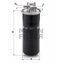 Filtro carburante MANN-FILTER WK 735/1