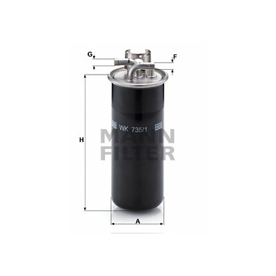 Filtro carburante MANN-FILTER WK 735/1
