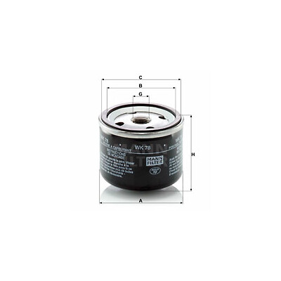 Filtro carburante MANN-FILTER WK 78