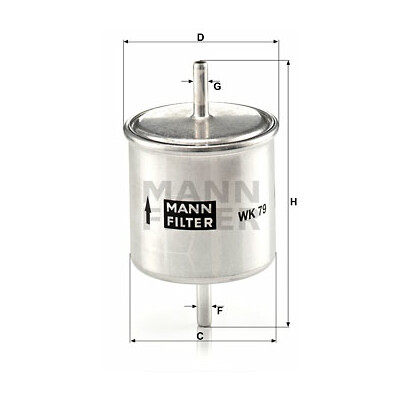 Filtro carburante MANN-FILTER WK 79