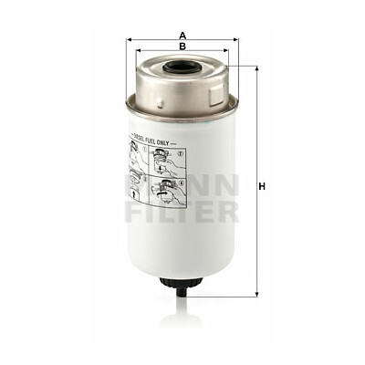 Filtro carburante MANN-FILTER WK 8014