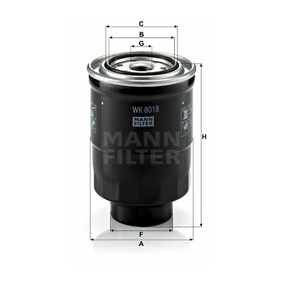 Filtro carburante MANN-FILTER WK 8018 x