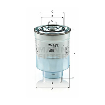 Filtro carburante MANN-FILTER WK 8028 z
