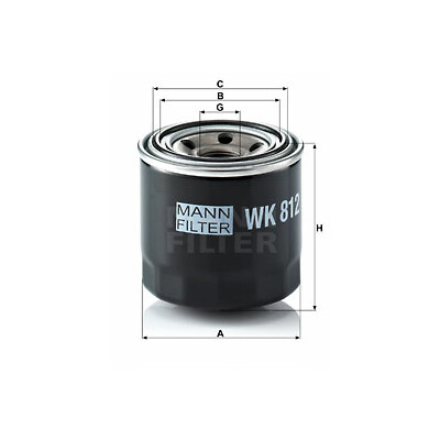 Filtro carburante MANN-FILTER WK 812