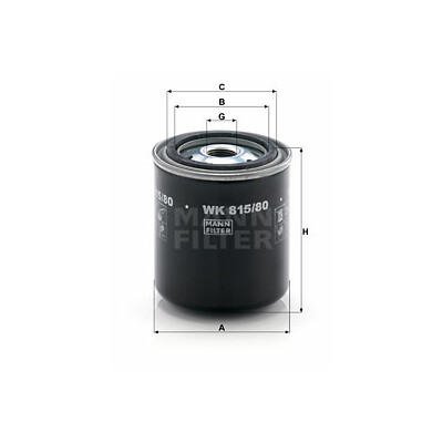 Filtro carburante MANN-FILTER WK 815/80