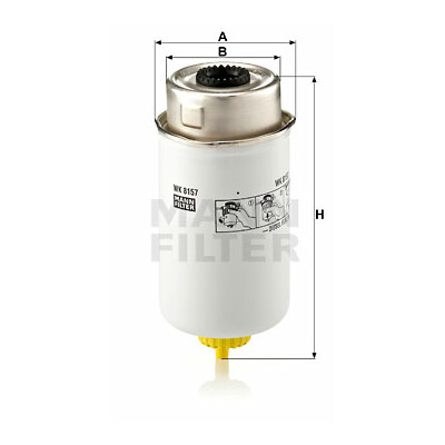 Filtro carburante MANN-FILTER WK 8157