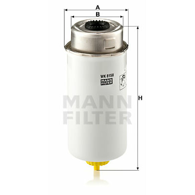 Filtro carburante MANN-FILTER WK 8158