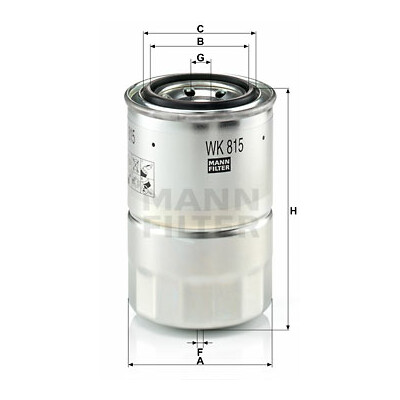 Filtro carburante MANN-FILTER WK 815 x