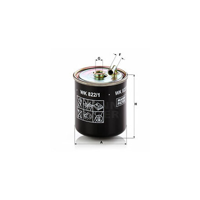 Filtro carburante MANN-FILTER WK 822/1