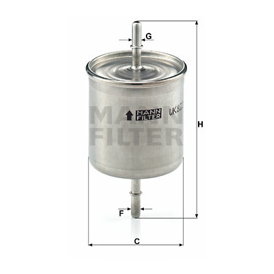 Filtro carburante MANN-FILTER WK 822/2