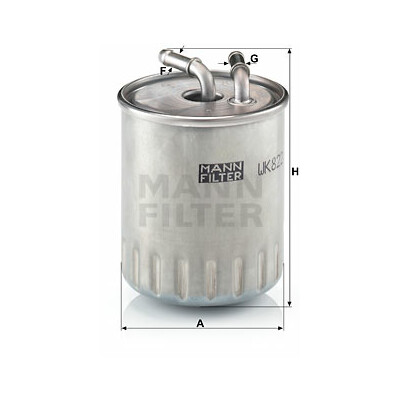 Filtro carburante MANN-FILTER WK 822/3