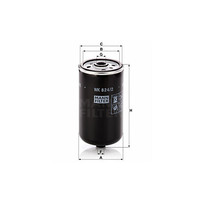 Filtro carburante MANN-FILTER WK 824/2