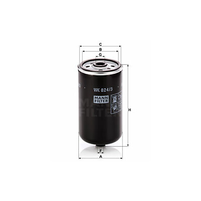 Filtro carburante MANN-FILTER WK 824/3