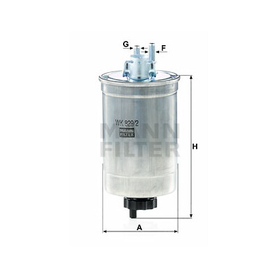 Filtro carburante MANN-FILTER WK 829/2