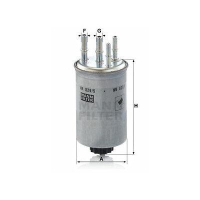 Filtro carburante MANN-FILTER WK 829/5
