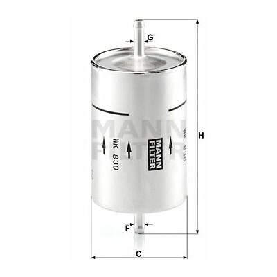 Filtro carburante MANN-FILTER WK 830