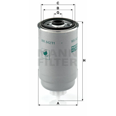 Filtro carburante MANN-FILTER WK 842/11