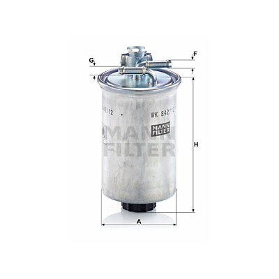 Filtro carburante MANN-FILTER WK 842/12 x
