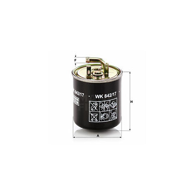 Filtro carburante MANN-FILTER WK 842/17