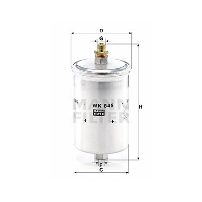 Filtro carburante MANN-FILTER WK 845