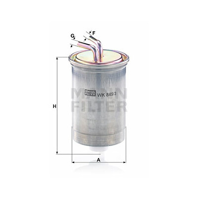 Filtro carburante MANN-FILTER WK 845/3
