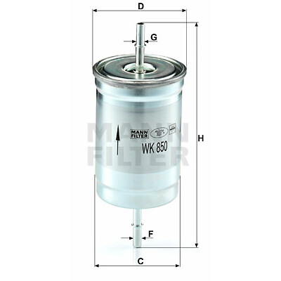 Filtro carburante MANN-FILTER WK 850