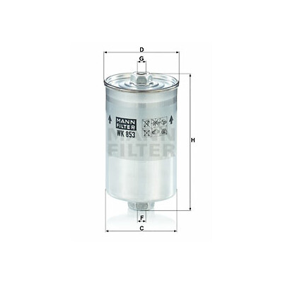 Filtro carburante MANN-FILTER WK 853