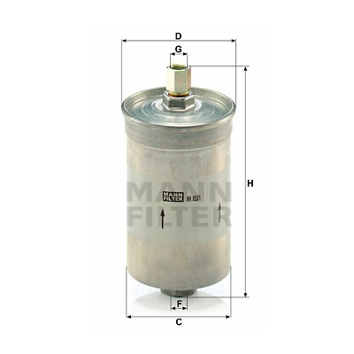 Filtro carburante MANN-FILTER WK 853/1