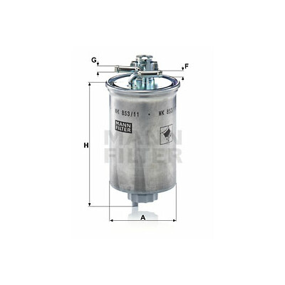 Filtro carburante MANN-FILTER WK 853/11