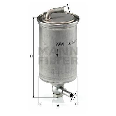 Filtro carburante MANN-FILTER WK 853/17