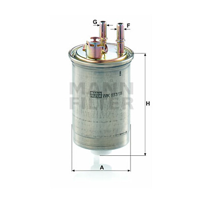 Filtro carburante MANN-FILTER WK 853/18